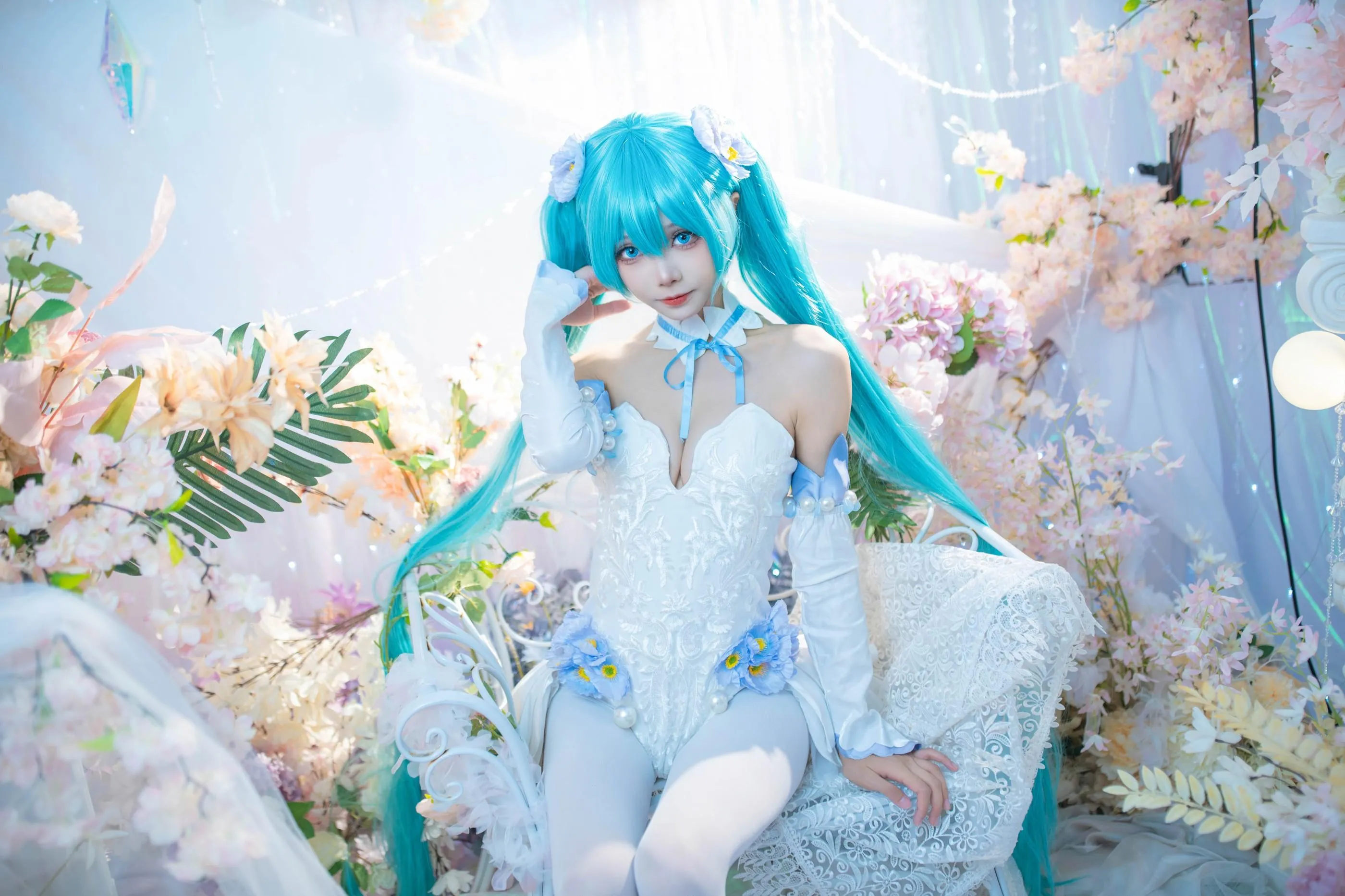艾西Aiwest – NO.011 初音 粉蝶花 [42P]插图5